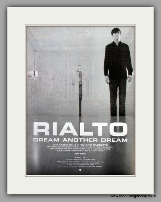 Rialto Dream Another Dream.  Original Vintage Advert 1998 (ref AD10219)