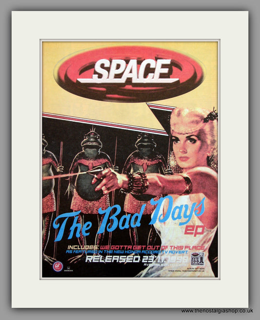 Space The Bad Days.  Original Vintage Advert 1998 (ref AD10221)