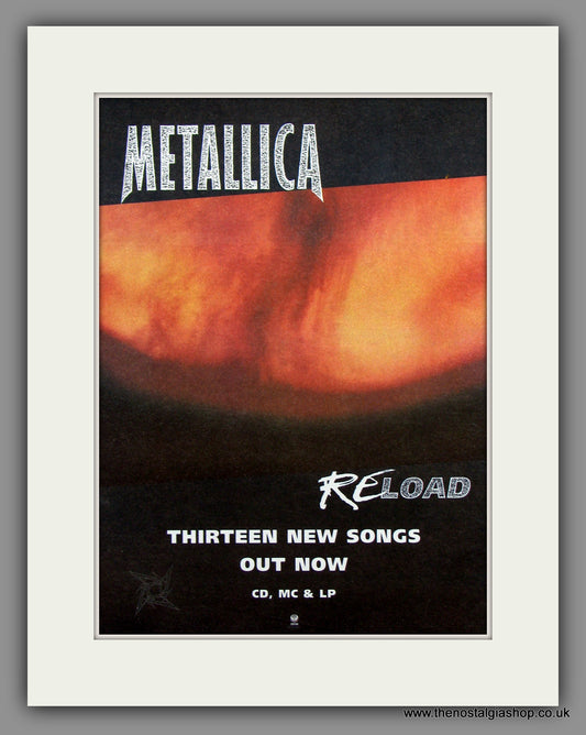 Metallica Reload.  Original Vintage Advert 1997 (ref AD10224)