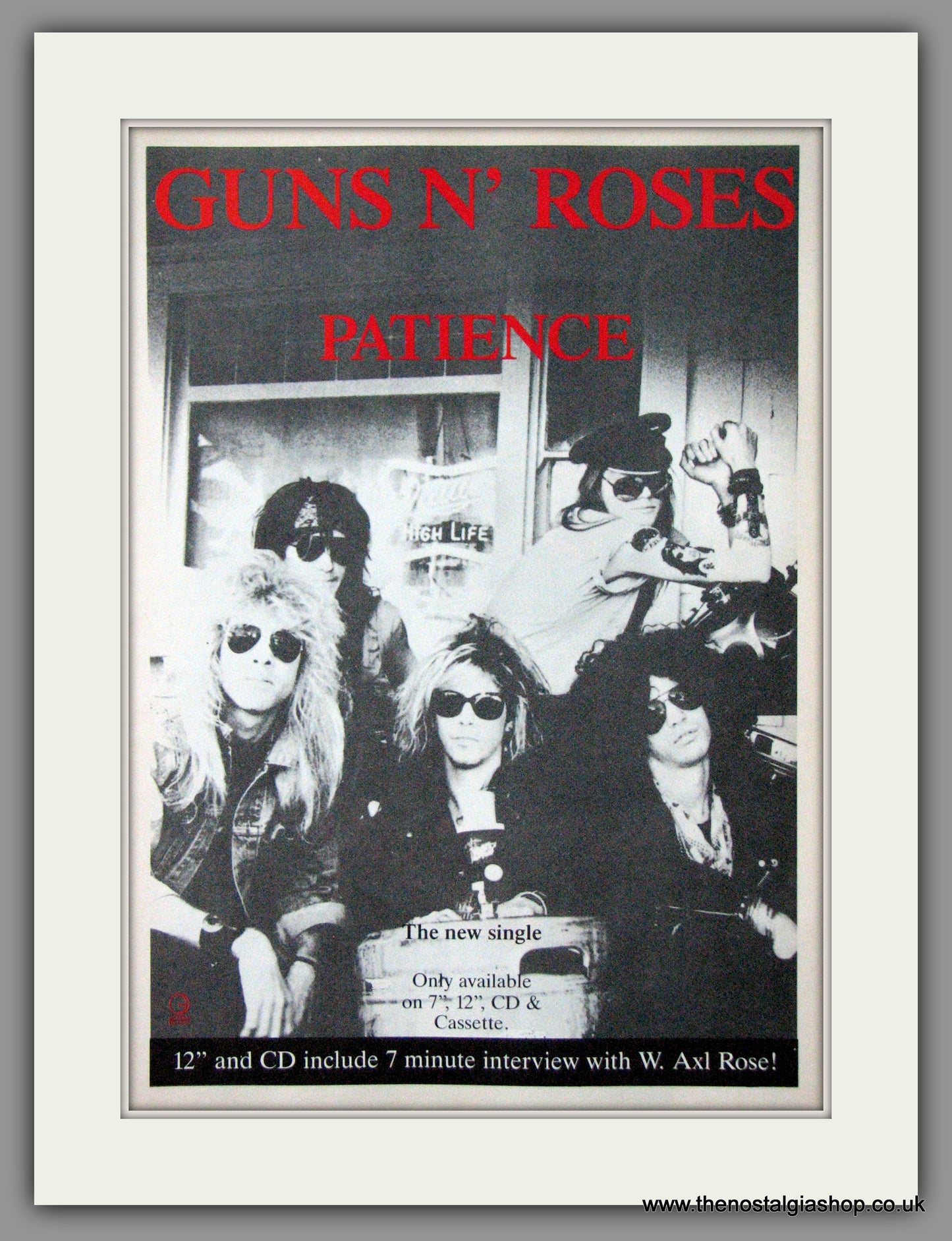 Guns N' Roses. Patience. 1989 Original Advert (ref AD55013)