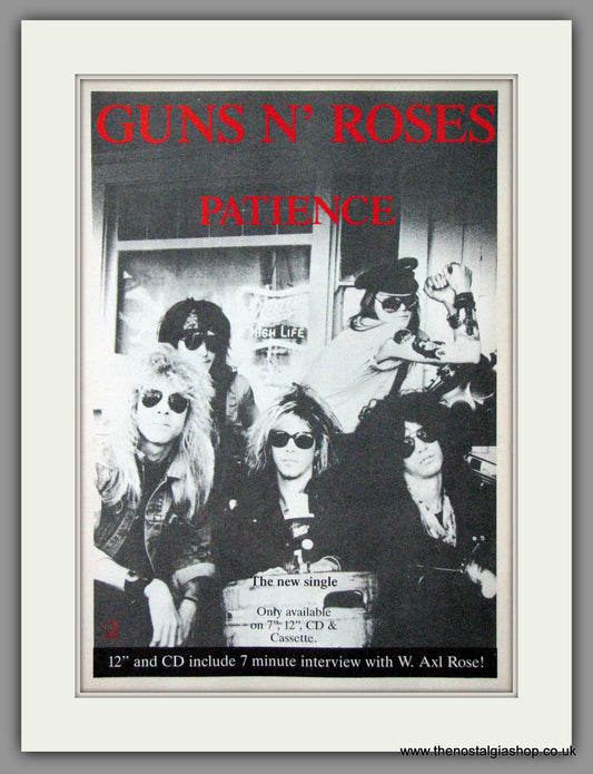 Guns N' Roses. Patience. 1989 Original Advert (ref AD55013)