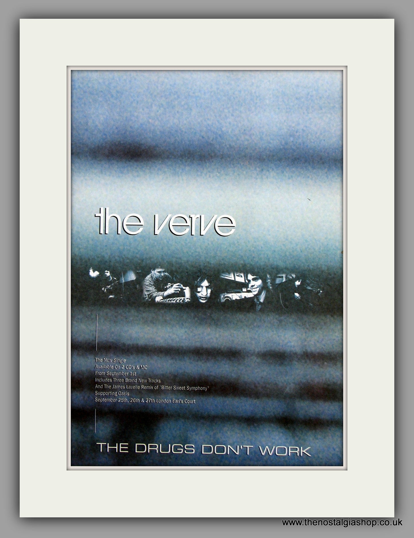 Verve (The) The Drugs Don't Work.  Original Vintage Advert 1997 (ref AD10228)