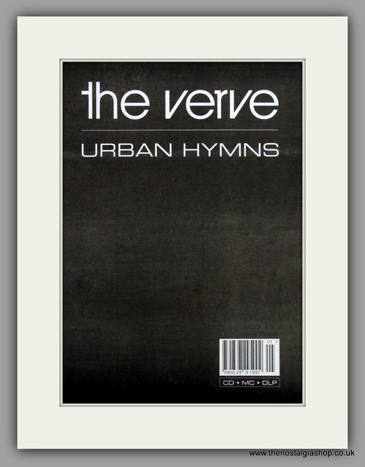 Verve (The) Urban Hymns.  Original Vintage Advert 1997 (ref AD10229)