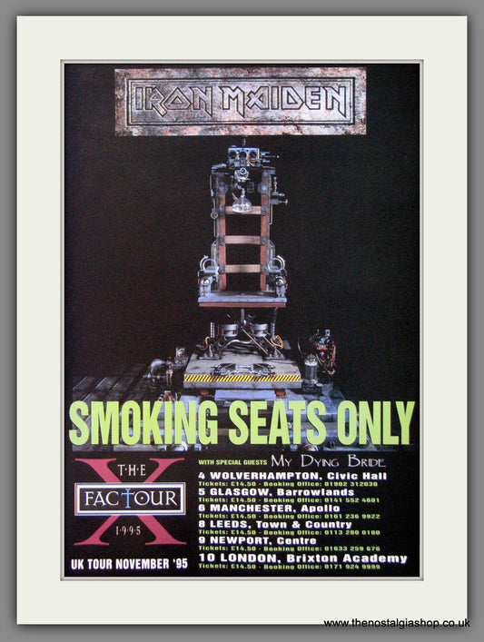 Iron Maiden. The X Factour. 1995. Original Advert (ref AD55035)