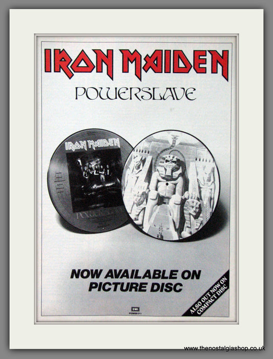 Iron Maiden. Powerslave. 1984. Original Advert (ref AD55039)