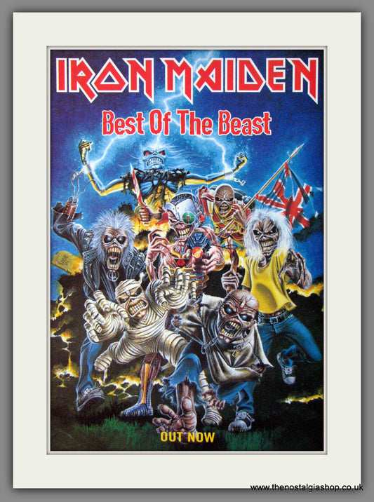 Iron Maiden. Best Of The Beast. 1996 Original Advert (ref AD55043)