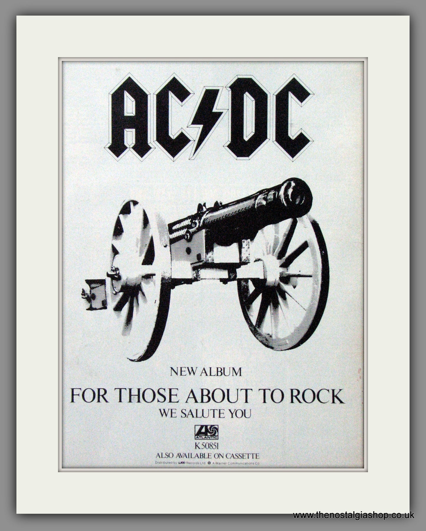 AC DC. For Those About To Rock. 1981 Original Advert (ref AD55057)