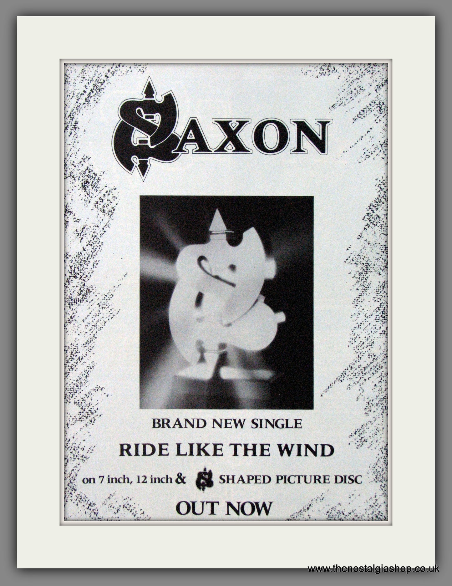 Saxon. Ride Like The Wind. 1988 Original Advert (ref AD55068)