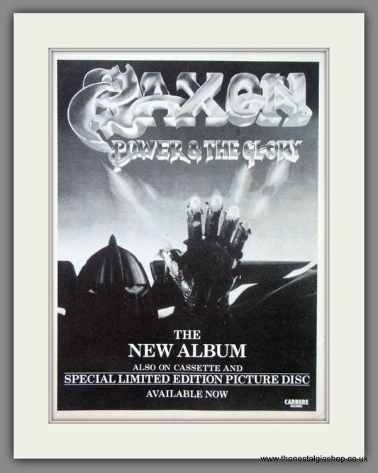 Saxon. Power And The Glory 1983. Original Advert (ref AD55075)