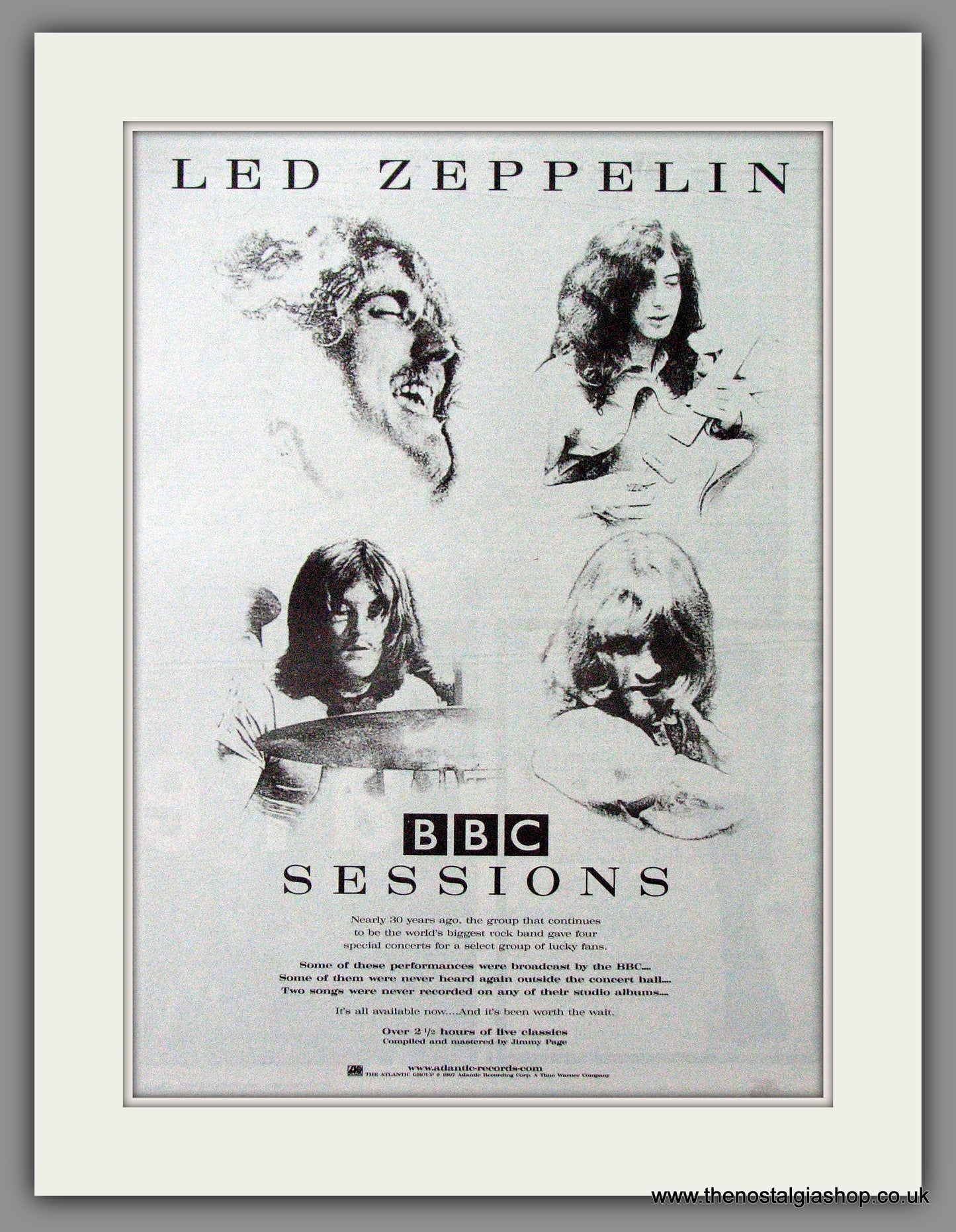 Led Zeppelin BBC Sessions. Original Advert 1997 (ref AD12699)