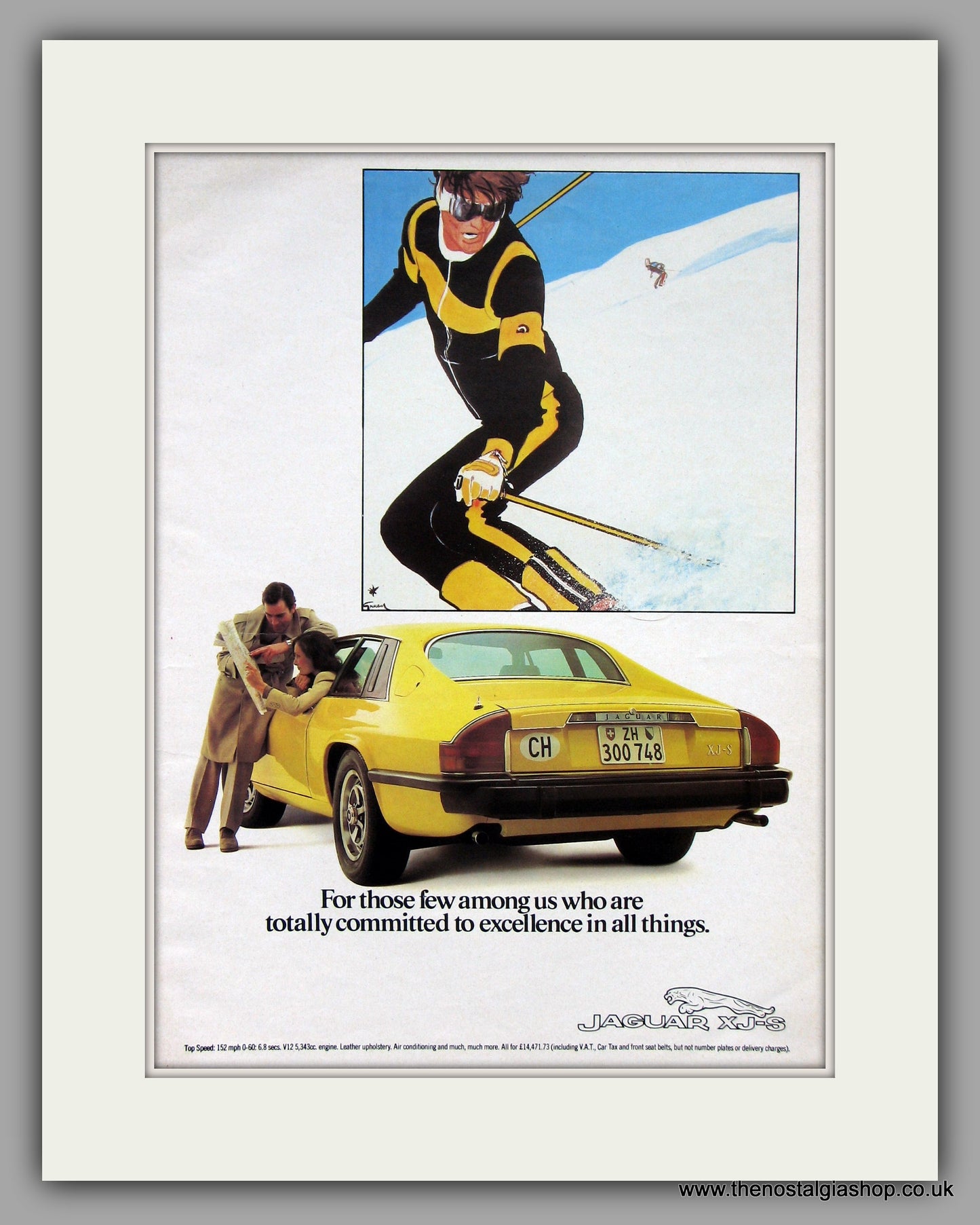 Jaguar XJ-S. 1978. Vintage Advert (ref AD7721)