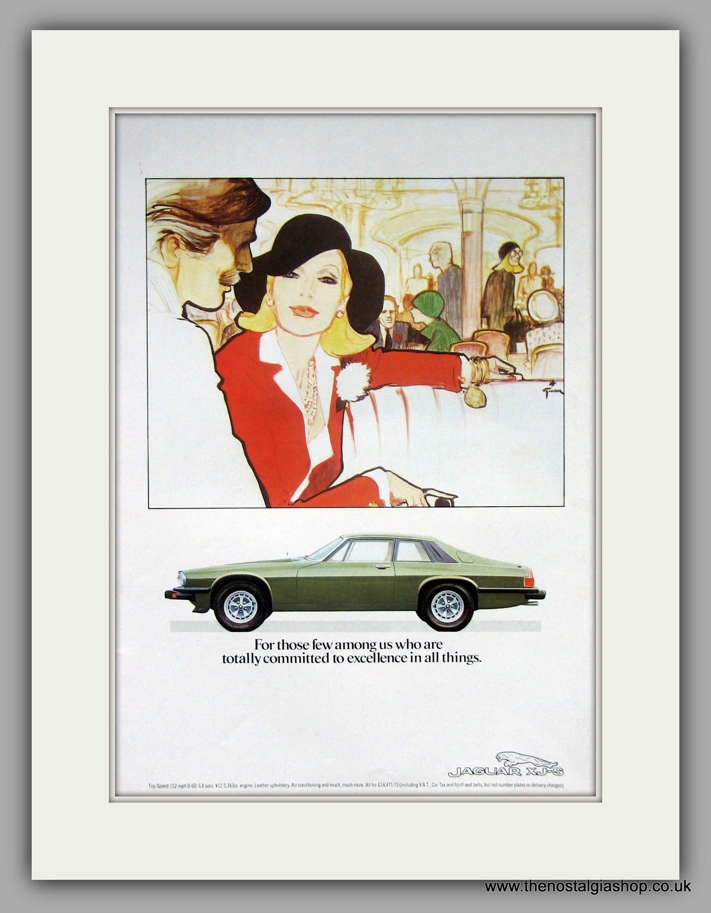 Jaguar XJ-S. 1980's. Vintage Advert (ref AD7723)