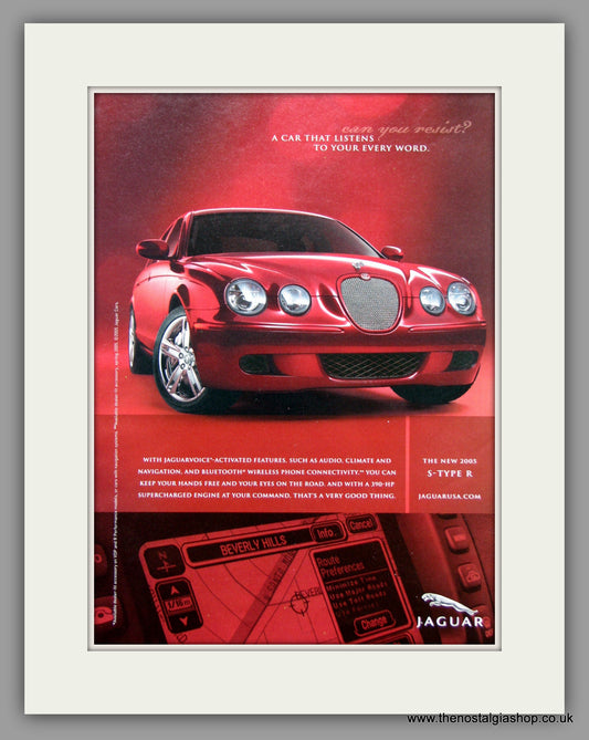 Jaguar S-Type R. 2005. Original Vintage Advert (ref AD7730)