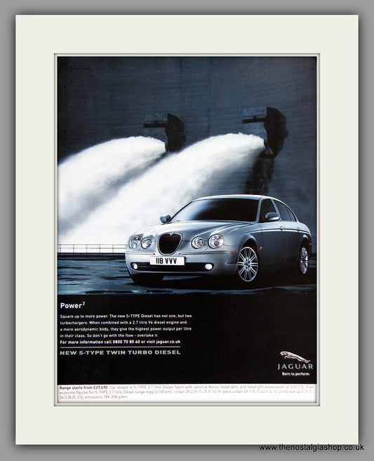 Jaguar S-Type 2.7 V6 Twin Turbo Diesel. 2004. Original Vintage Advert (ref AD7733)