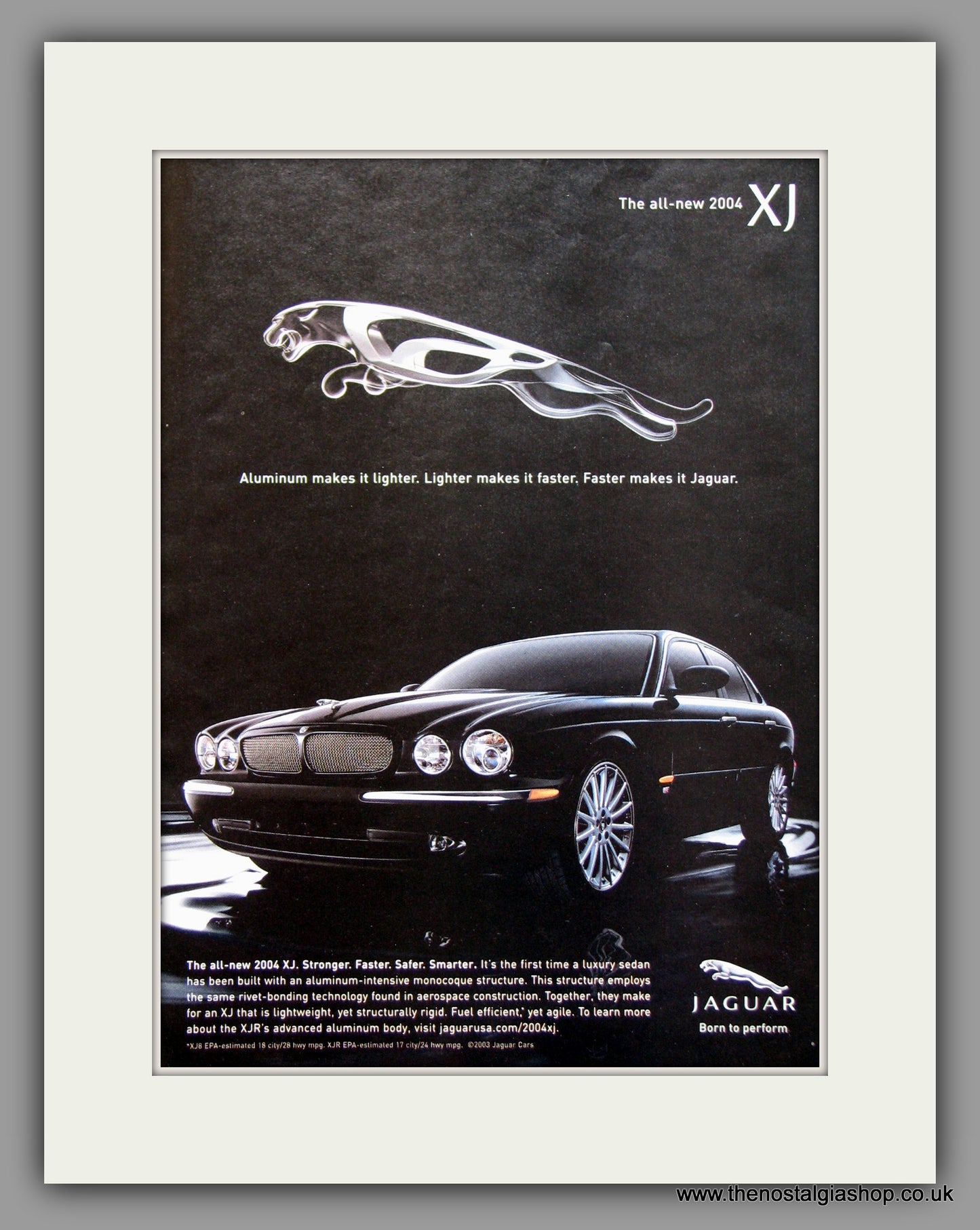 Jaguar XJ X350. 2003. Original Vintage Advert (ref AD7734)