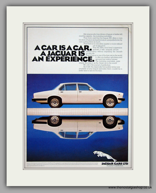 Jaguar XJ6 3.4 1981. Original Vintage Advert (ref AD7746)