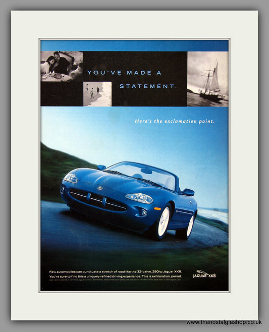 Jaguar XK8. 1999. Original Vintage Advert (ref AD7760)