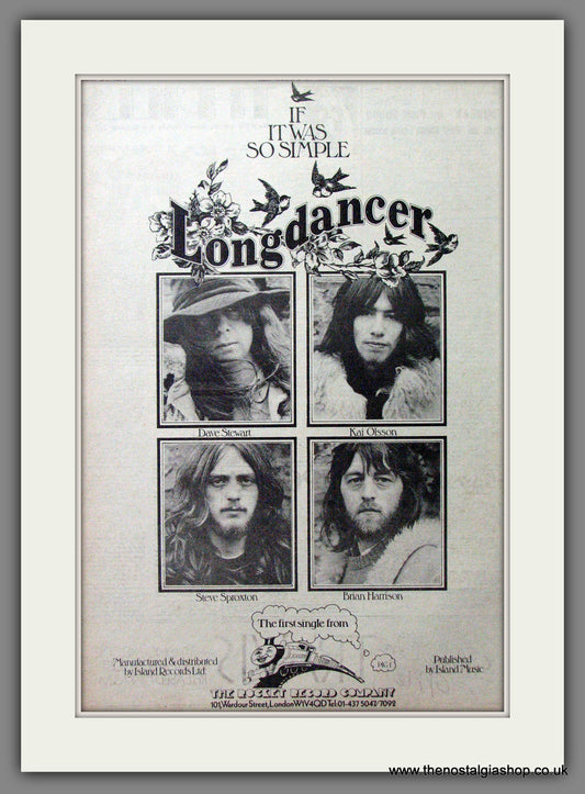 Longdancer If It Was So Simple. Original Advert 1973 (ref AD12748)