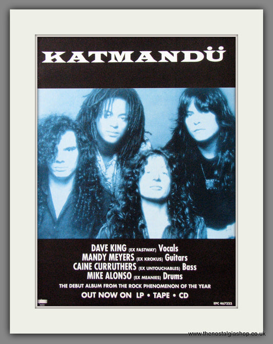 Katmandu. Debut Album. 1991 Original Advert (ref AD55095)