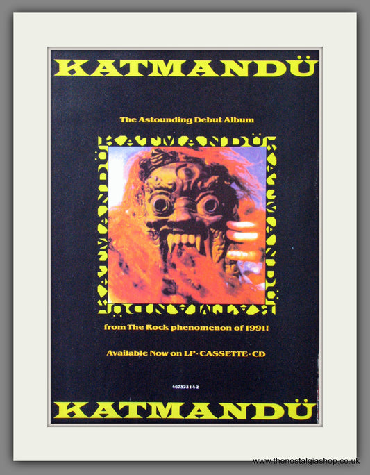 Katmandu. Debut Album. 1991 Original Advert (ref AD55096)