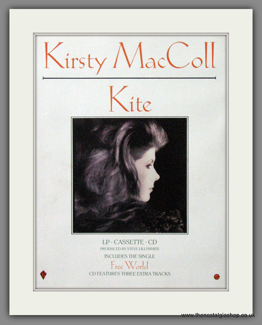 Kirsty MacColl. Kite. 1989 Original Advert (ref AD55121)