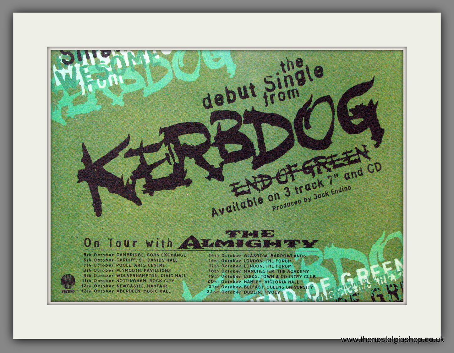 Kerbdog. End Of Green. 1993 Original Advert (ref AD55128)