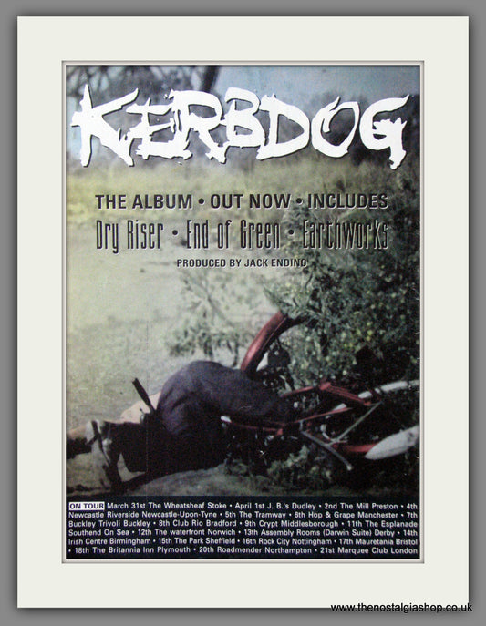 Kerbdog. UK Tour Dates. 1994 Original Advert (ref AD55131)