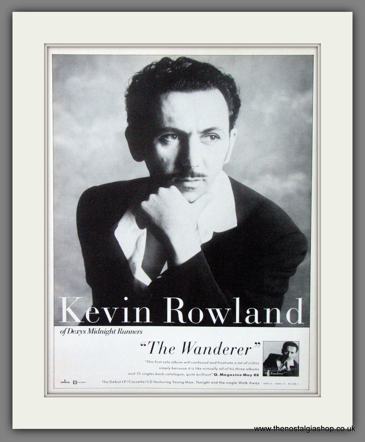 Kevin Rowland. The Wanderer. 1988 Original Advert (ref AD55124)