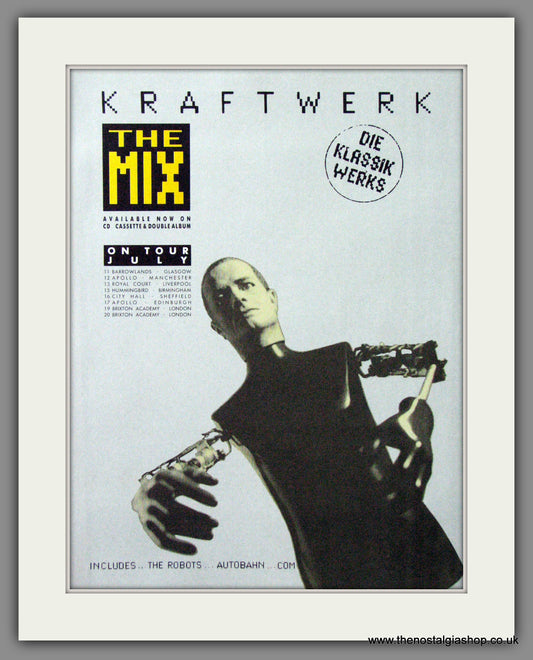 Kraftwerk. The Mix. UK Tour. 1991 Original Advert (ref AD55137)