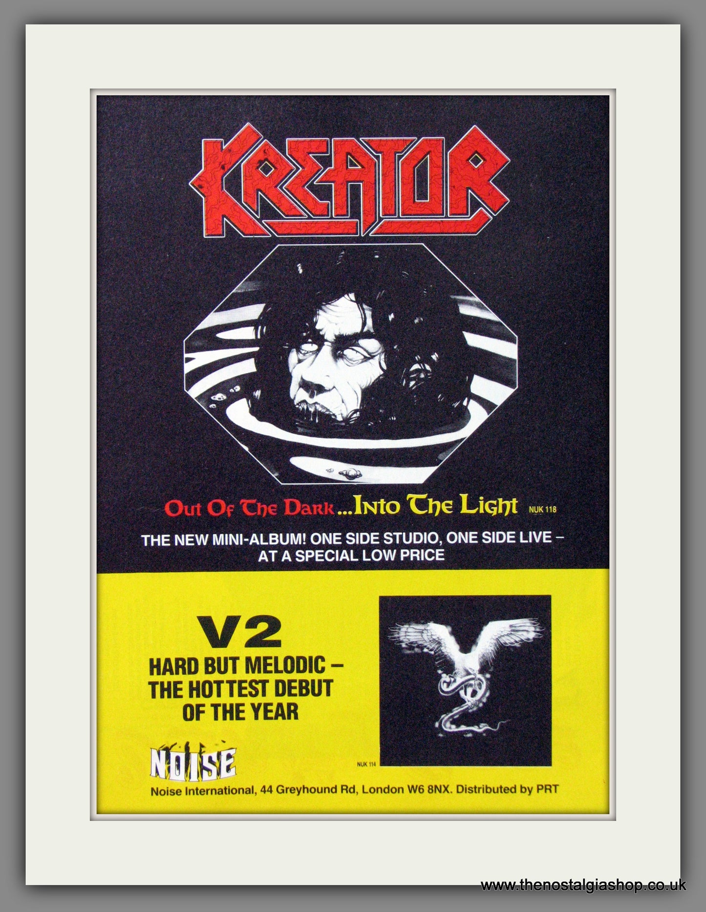 Kreator. Out Of The Dark... Into The Light. 1988 Original Advert (ref AD55143)