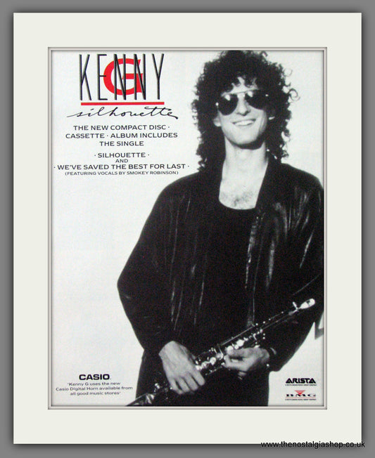 Kenny G. Silhouette. 1988 Original Advert (ref AD55144)