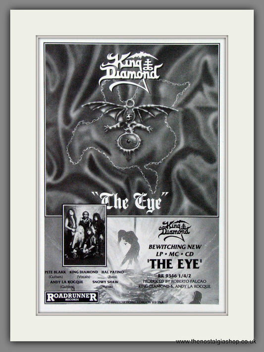 King Diamond. The Eye. 1990 Original Advert (ref AD55162)