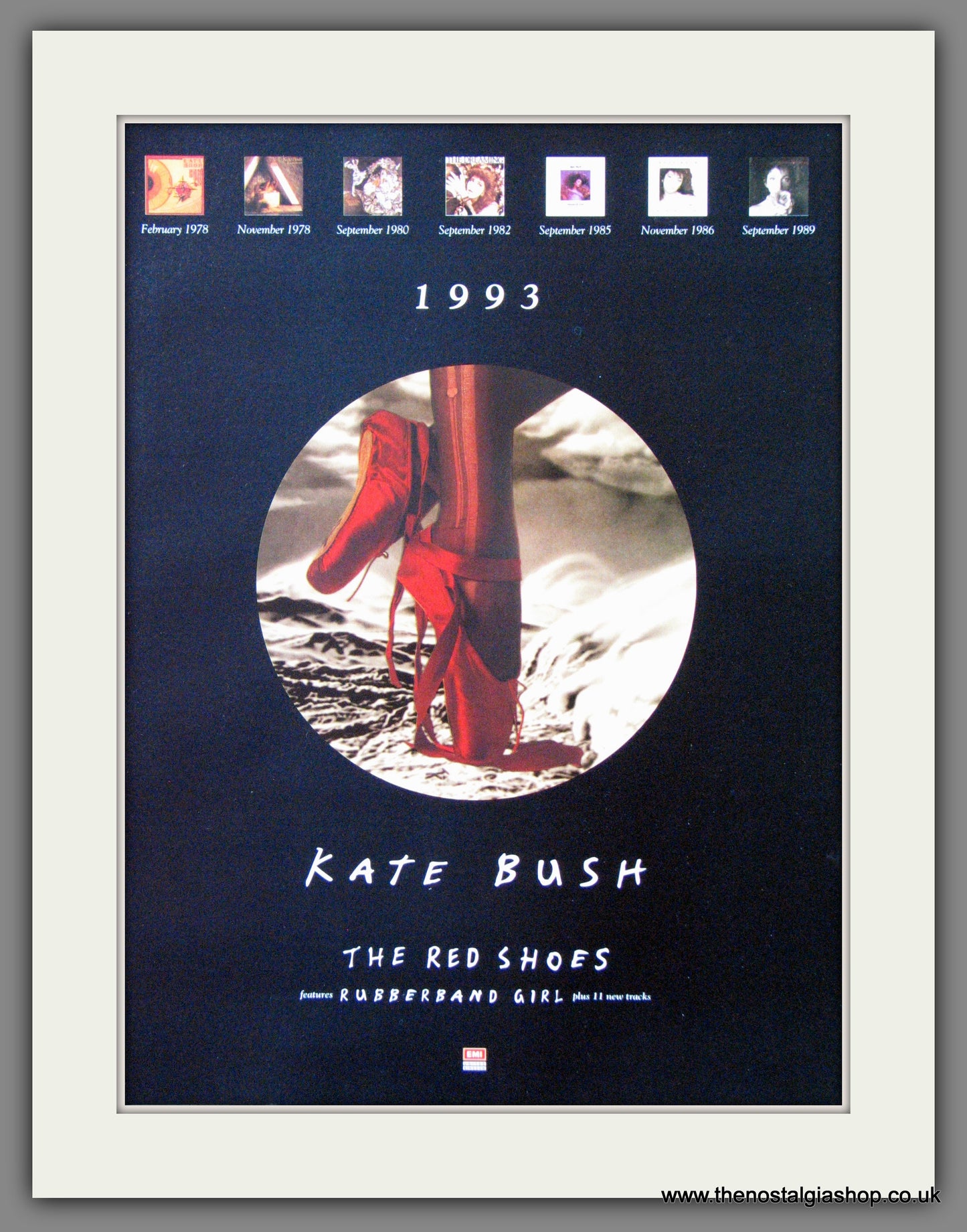 Kate Bush. The Red Shoes. 1993 Original Advert (ref AD55098)