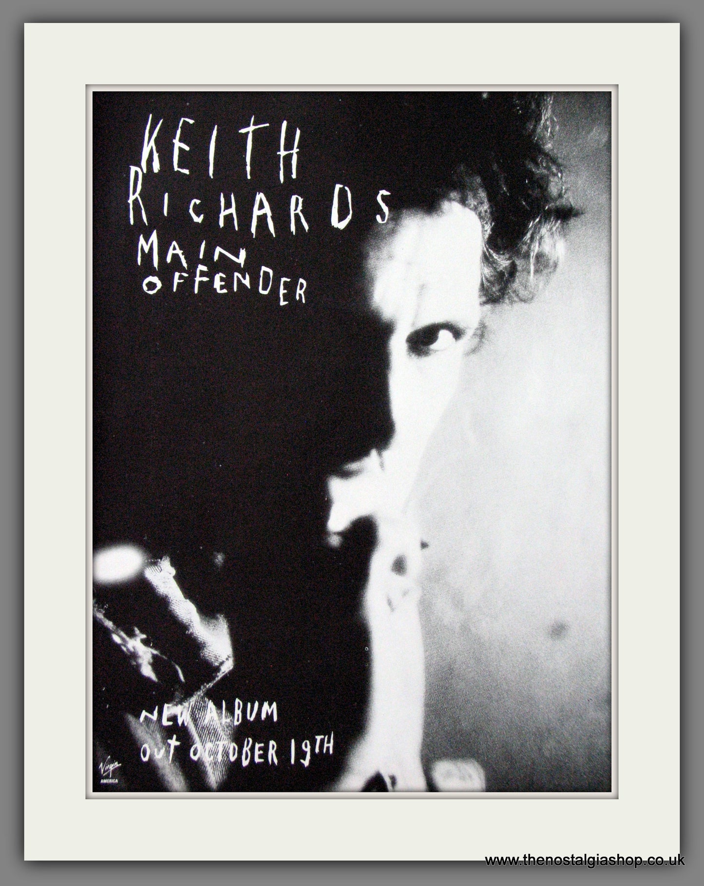 Keith Richards. Main Offender. 1992 Original Advert (ref AD55103)