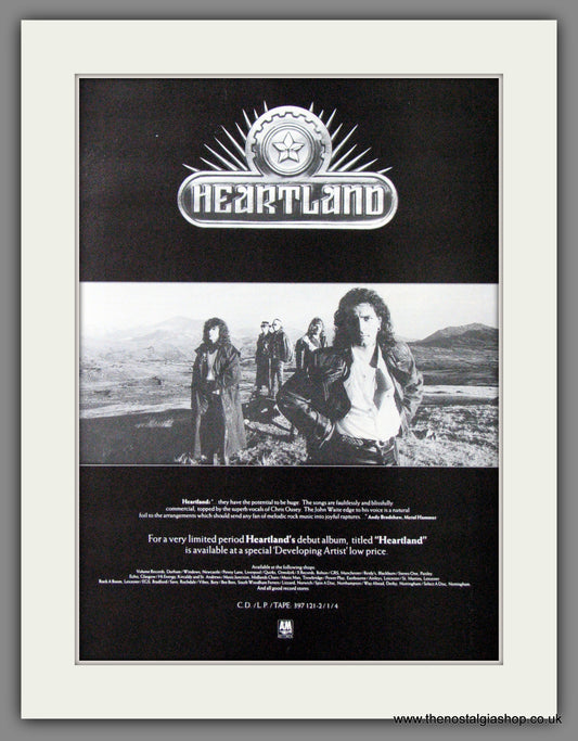 Heartland. Debut Album. 1991. Original Advert (ref AD55220)