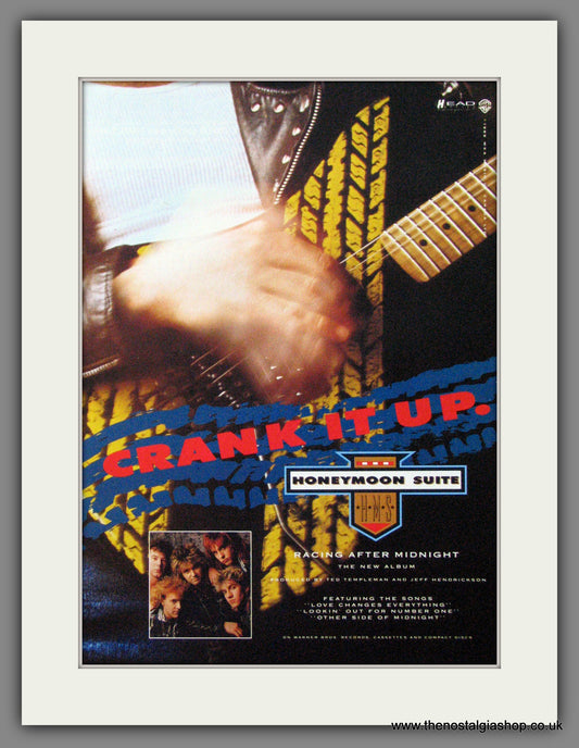 Honeymoon Suite. Crank It Up. 1988. Original Advert (ref AD55228)