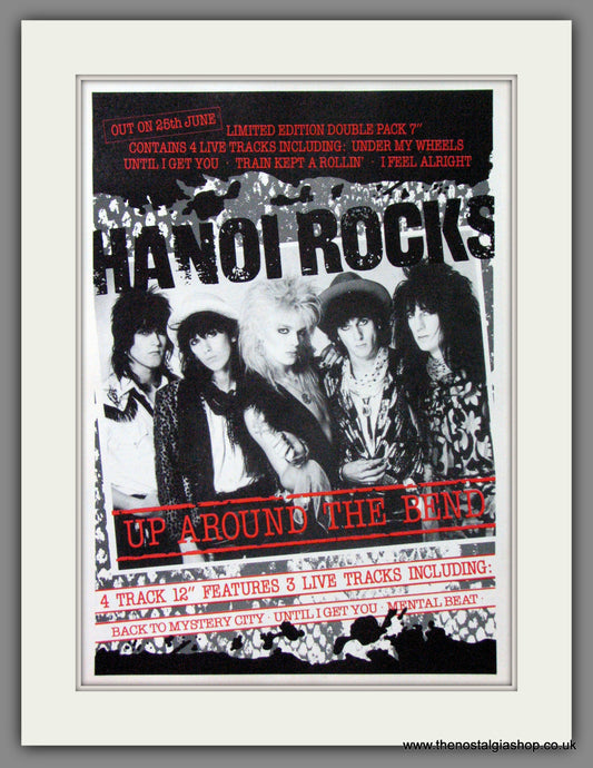 Hanoi Rocks. Up Around The Bend. 1984. Original Advert (ref AD55236)