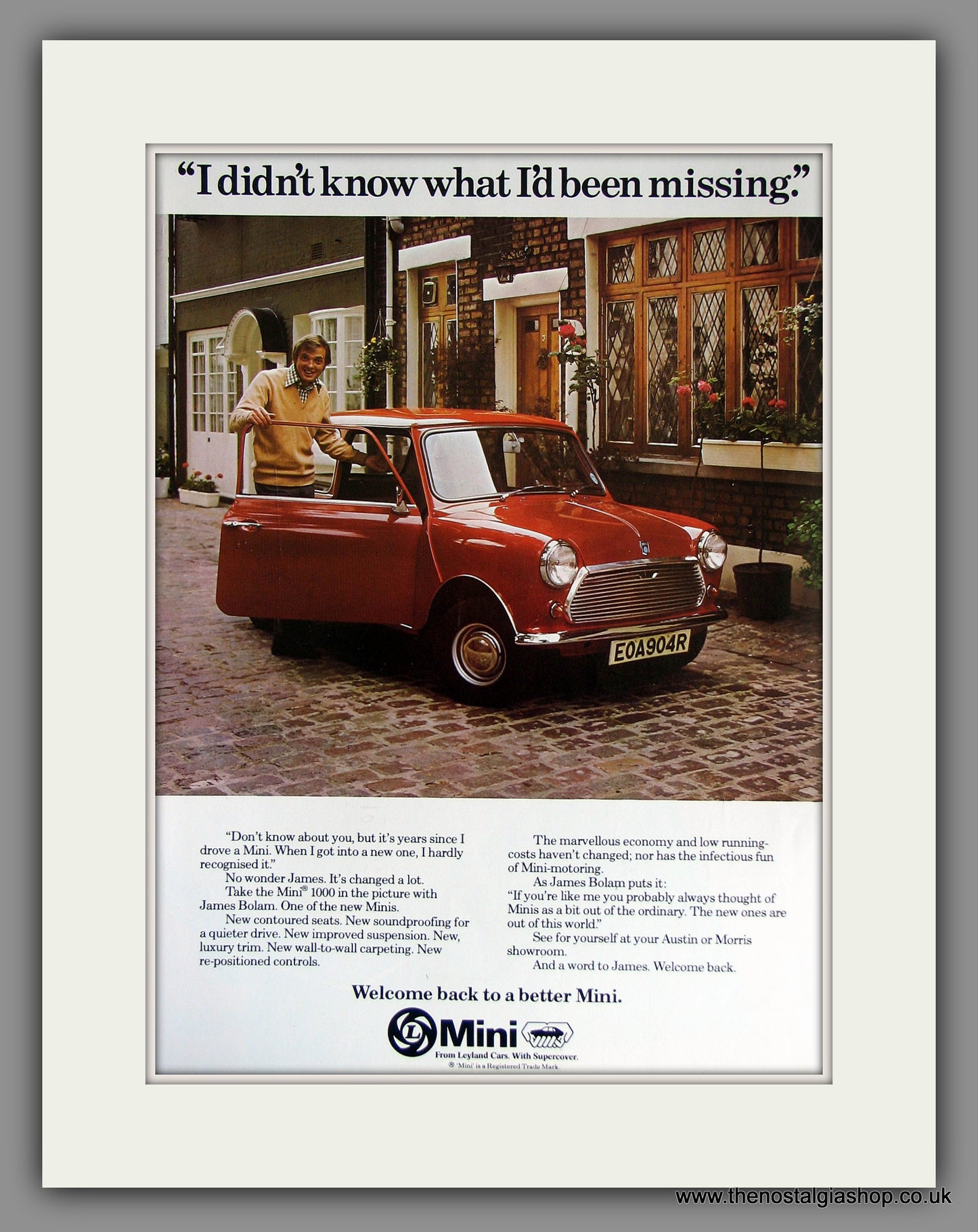 Mini 1000 1976. Original Vintage Advert (ref AD7874)