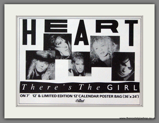 Heart. There's The Girl. 1987. Original Advert (ref AD55240)