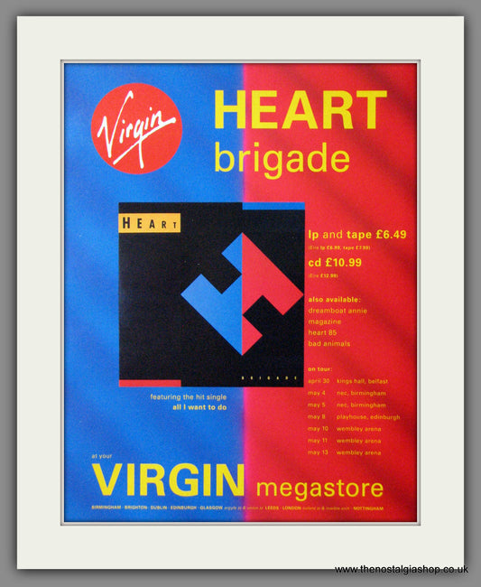 Heart. Brigade. 1990. Original Advert (ref AD55245)