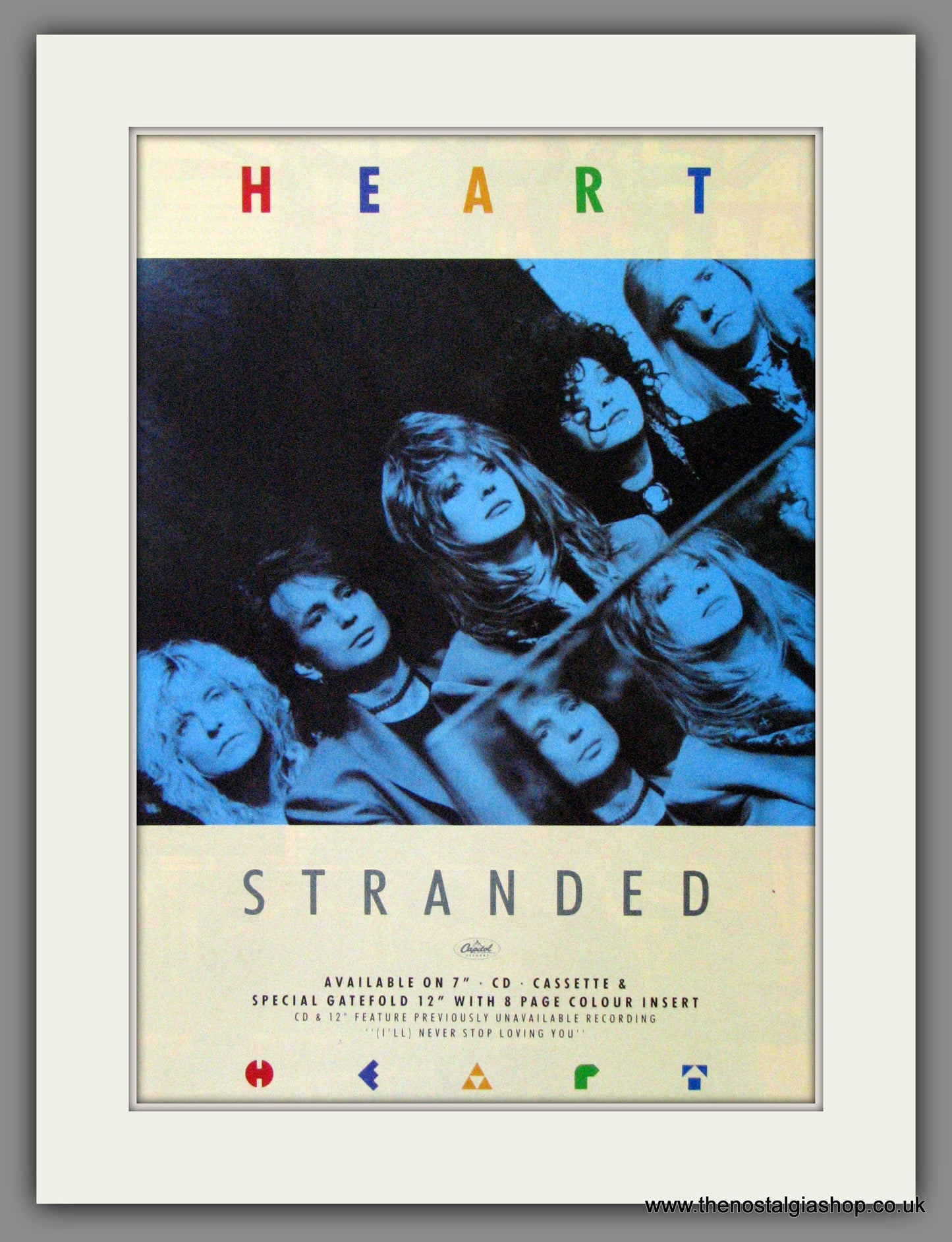 Heart. Stranded. 1990. Original Advert (ref AD55246)