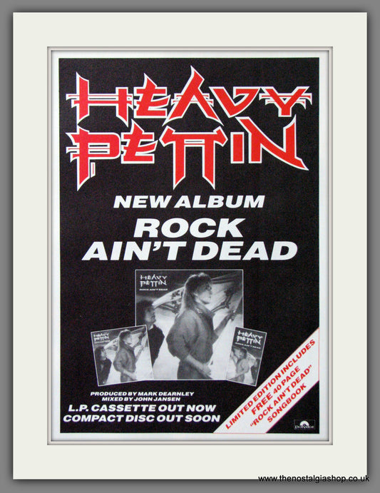 Heavy Pettin. Rock Ain't Dead. 1985. Original Advert (ref AD55251)