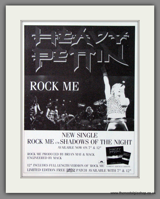 Heavy Pettin. Rock Me. 1983. Original Advert (ref AD55252)