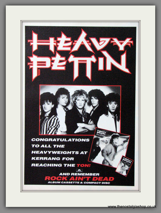 Heavy Pettin. Rock Ain't Dead. 1985. Original Advert (ref AD55254)