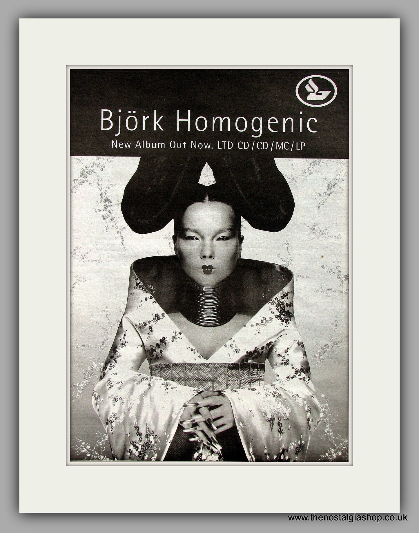 Bjork. Homogenic. Original Vintage Advert 1997 (ref AD10243)