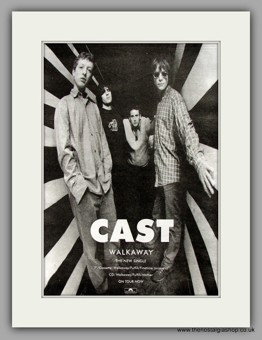 Cast. Walk Away. Original Vintage Advert 1996 (ref AD10249)