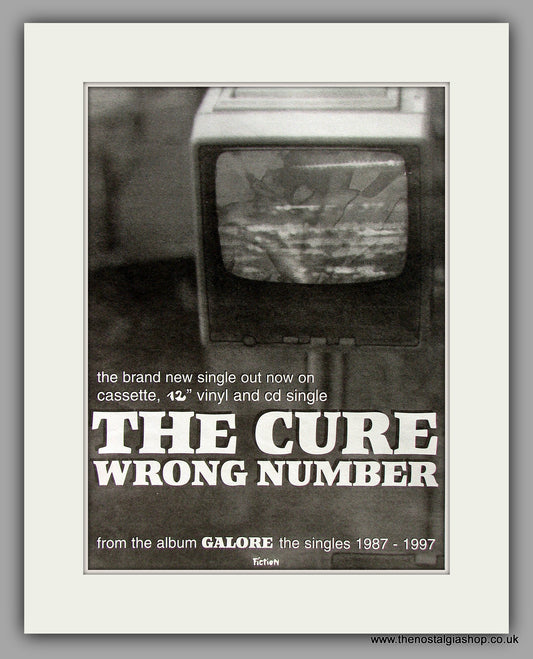 Cure (The) Wrong Number. Original Vintage Advert 1997 (ref AD10253)