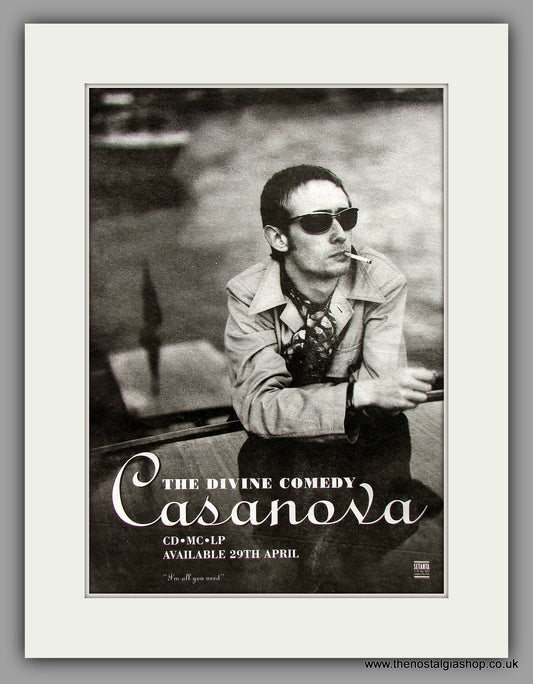 Divine Comedy (The) Casanova. Original Vintage Advert 1996 (ref AD10259)