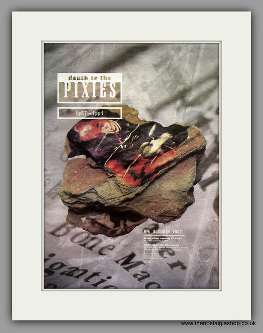 Pixies. Death To The Pixies. Original Vintage Advert 1997 (ref AD10265)