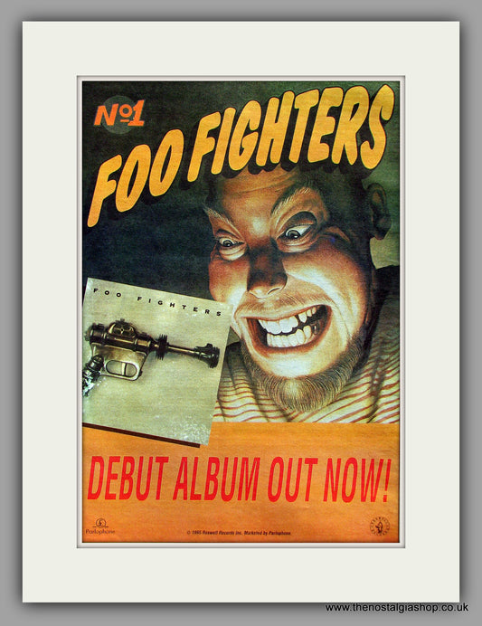 Foo Fighters. Debut Album. Original Vintage Advert 1995 (ref AD10273)